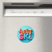 Magnet Rond Frigo – Design Unique - BEST SKI  マグネット (インサイチュ (食洗機))