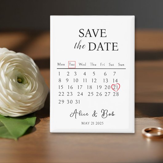 Magnet save the dates, Customizable Save the Date  マグネット