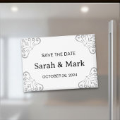 Magnet Save the Dates - Modern White Design マグネット