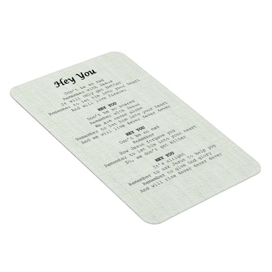 magnet sheet-Hey you - マグネット (右側)