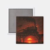 Magnet steampunk Le Train des Ombres マグネット (正面/裏面)