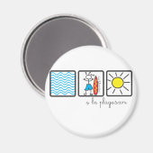 Magnet surf boy waves sxm マグネット (正面/裏面)