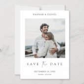 Magnet Wedding Save the Date Invitation with Photo マグネット招待状 (正面)