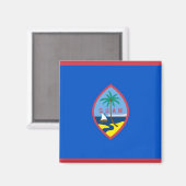 Magnet with Flag of  Guam - USA マグネット (正面/裏面)