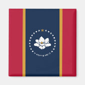 Magnet with Flag of Mississippi マグネット (正面)