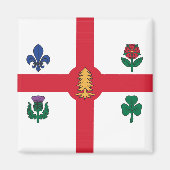 Magnet with Flag of Montreal, Canada マグネット (正面)