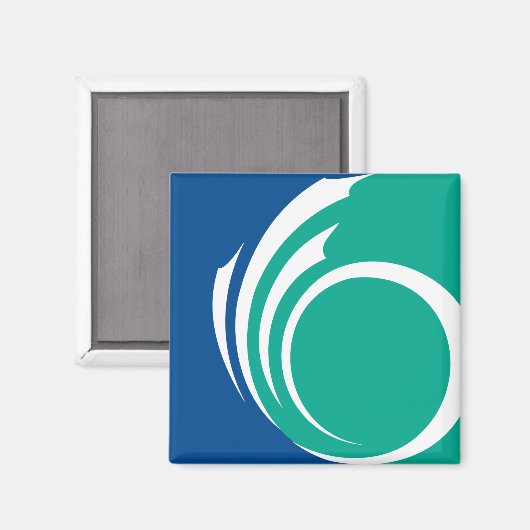 Magnet with Flag of Ottawa, Canada マグネット (正面/裏面)