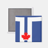 Magnet with Flag of Toronto, Canada マグネット (正面/裏面)