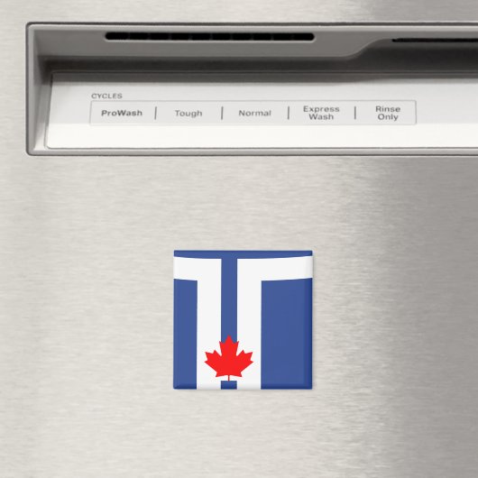 Magnet with Flag of Toronto, Canada マグネット (インサイチュ (食洗機))