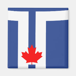 Magnet with Flag of Toronto, Canada マグネット