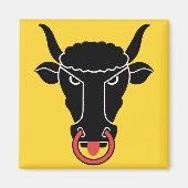 Magnet with Flag of Uri Canton, Switzerland マグネット (正面)