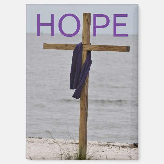 Magnet with picture of Cross on the beach マグネット (正面)