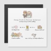 MAGNETICのタイムラ結婚ンドルアート招待状 (正面/裏面)