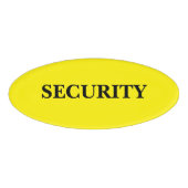 Magnetic Badge - Security 名札 (正面)