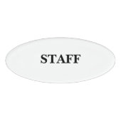 Magnetic Badge - Staff 名札 (正面)