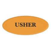 Magnetic Badge - USHER 名札 (正面)