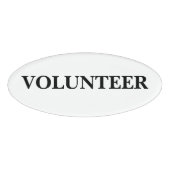Magnetic Badge - Volunteer 名札 (正面)