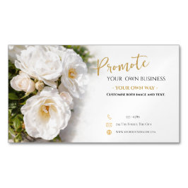 Magnetic Business Card Roses Template マグネット名刺