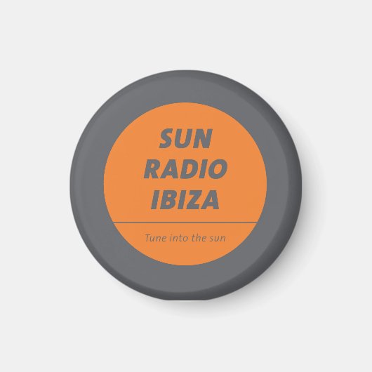 Magnetic Button by Sun Radio Ibiza  マグネット (正面)