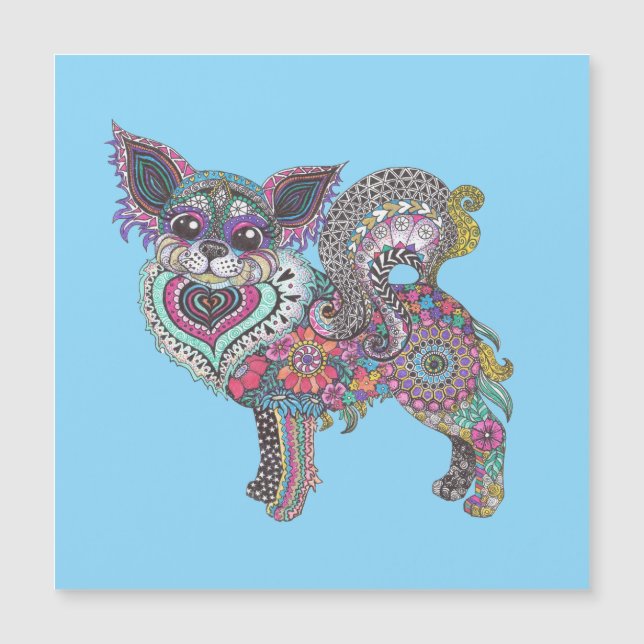 Magnetic Card with Chihuahua design (正面)