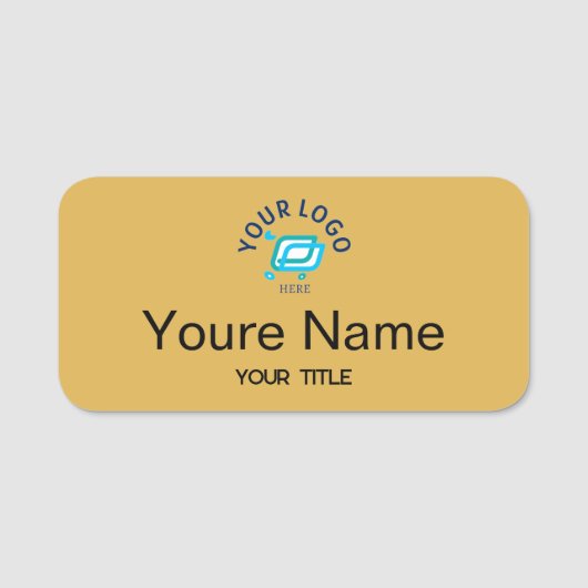 Magnetic Company Employee Name Tag 名札 (正面)