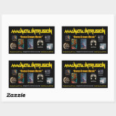 Magnetic Intrusion Sticker 長方形シール (シート)