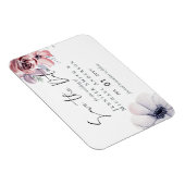 Magnetic Navy Blue Coralフローラ保存日 マグネット (右側)