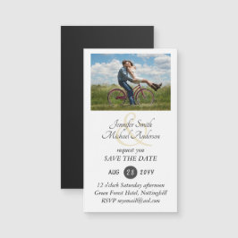 MAGNETIC PHOTO Save the Date Wedding Invite RSVP