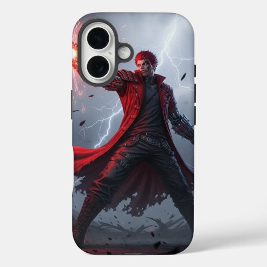 Magnetic Rebellion: 赤毛の無法者ケース Case-Mate iPhoneケース (裏面)