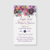 MAGNETIC Save the Date Wedding Invite RSVP (正面)