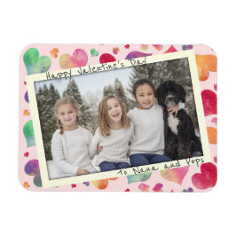 Magnetic Valentine's Day祖父母フォトカード マグネット