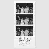 Magnetic Wedding Photo Strip Thank You Card (正面)