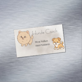 Magnetische Visitenkarte Hundetrainer | マグネット名刺