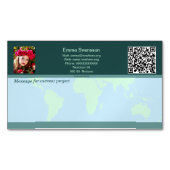 Magnetiska visitkort — Connect, World マグネット名刺 (正面)