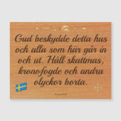 Magnetiskt kort — Gud beskydde (正面)