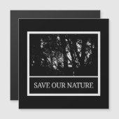 Magnetkarte mit Umschlag - Save Our Nature マグネット招待状 (正面/裏面)