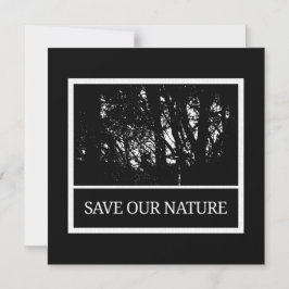 Magnetkarte mit Umschlag - Save Our Nature マグネット招待状