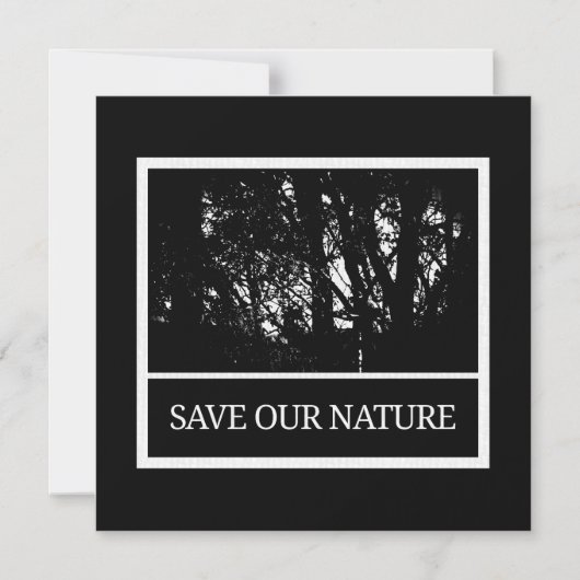 Magnetkarte mit Umschlag - Save Our Nature マグネット招待状 (正面)