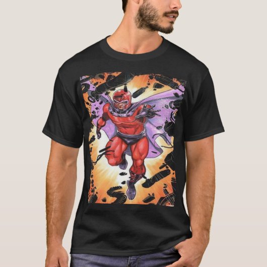 Magneto shirt – Master of Magnetism Explosion Tシャツ (正面)