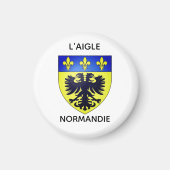 Magnets - Blason de L'Aigle - Normandie マグネット (正面)