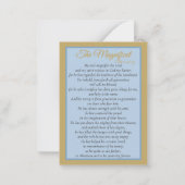 Magnificat Holy Card – Mary’s Mantle Collection ノートカード (裏面)