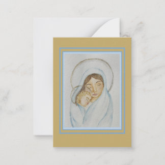 Magnificat Holy Card – Mary’s Mantle Collection  ノートカード