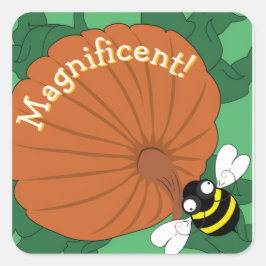 Magnificent Bee Sticker スクエアシール