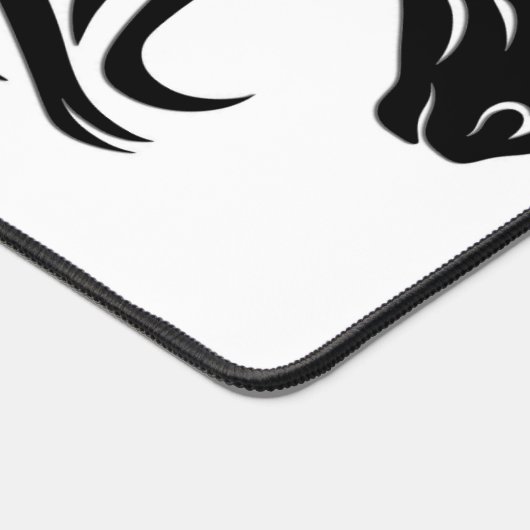 Magnificent Black Horse Head   デスクマット (コーナー)