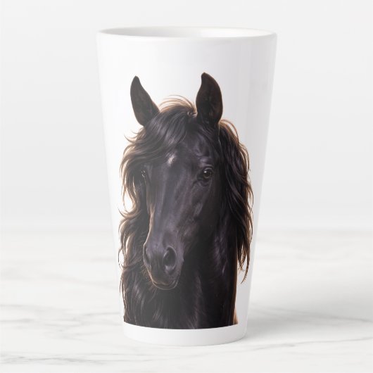 Magnificent Black Stallion カフェラテマグ (正面)