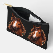 Magnificent, Brown horse with white アクセサリーポーチ (見開き)