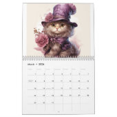 Magnificent Cats Calendar 2024 カレンダー (3月 2026)