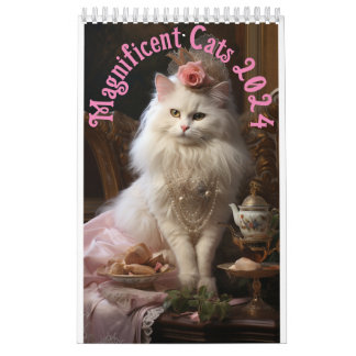 Magnificent Cats Wall Calendar 2024 カレンダー
