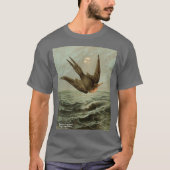 Magnificent Frigatebird、前面/背面図3 Tシャツ (正面)