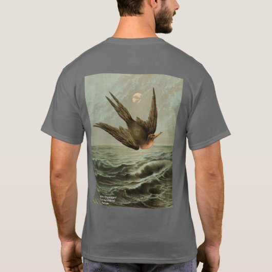 Magnificent Frigatebird、前面/背面図3 Tシャツ (裏面)